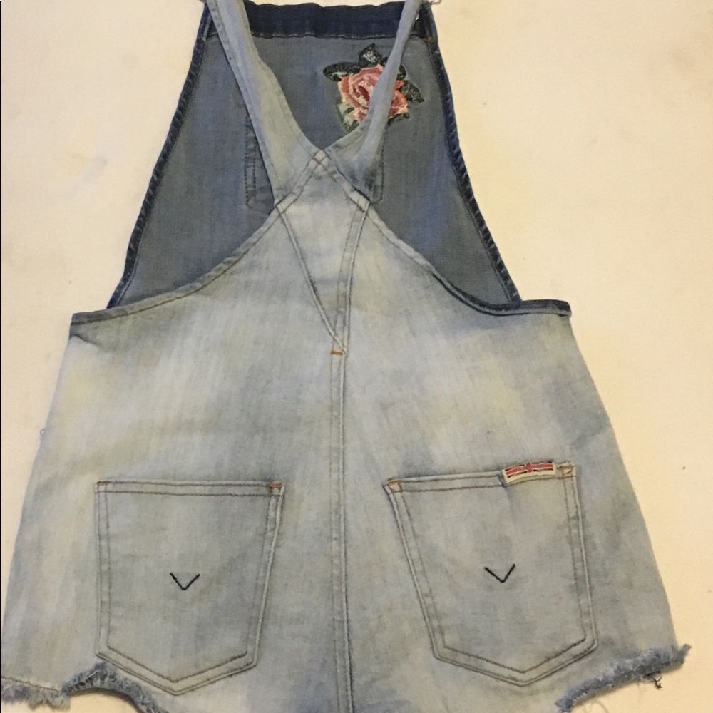 Hutson overalls  bile and pink